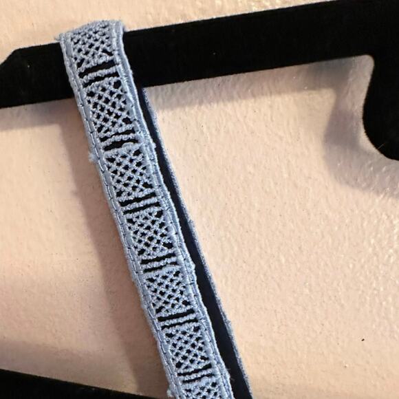 Anthropologie Maeve Daisy Cutout Eyelit Blue Tank Top Y2K 0 - Picture 10 of 10